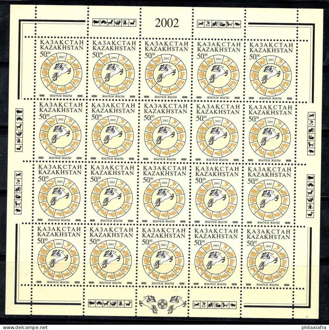 Kazakhstan 2002 Mi. 362 Mini Feuille 100% Neuf ** Nouvel An - Kasachstan