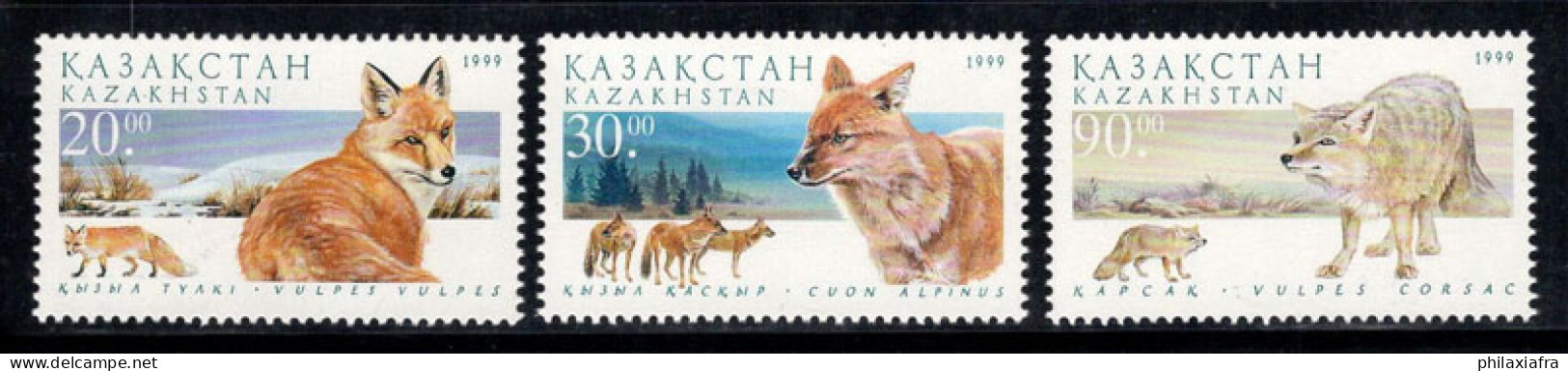 Kazakhstan 1999 Mi. 264-266 Neuf ** 100% Renard, Faune, Animaux - Kazakhstan