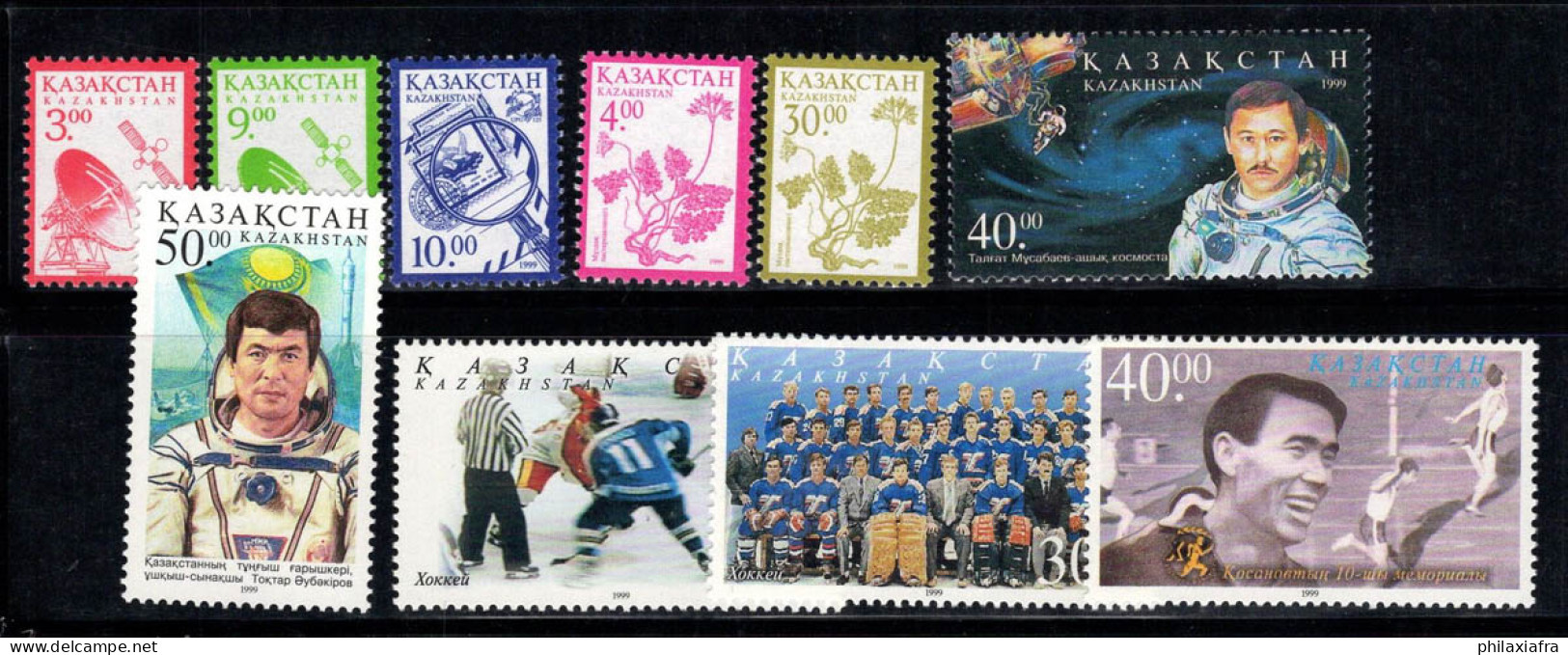 Kazakhstan 1999 Neuf ** 100% Cosmonautes, Espace, Plantes, Sports - Kazakistan