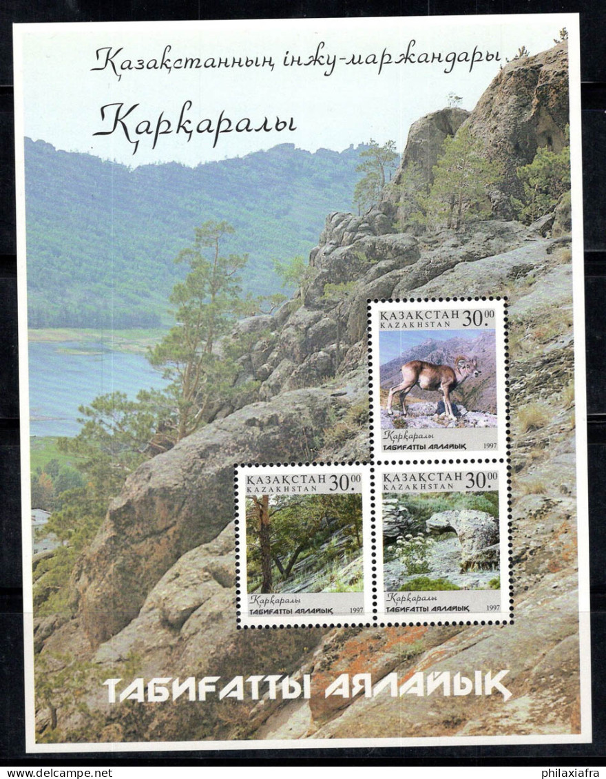 Kazakhstan 1997 Mi. Bl. 10 Bloc Feuillet 100% Neuf ** Parc Naturel, Karkarali - Kazakistan