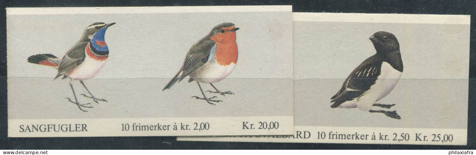 Norvège 1982-83 Mi. 860-61,883-84 Carnet 100% Neuf ** Oiseaux - Carnets