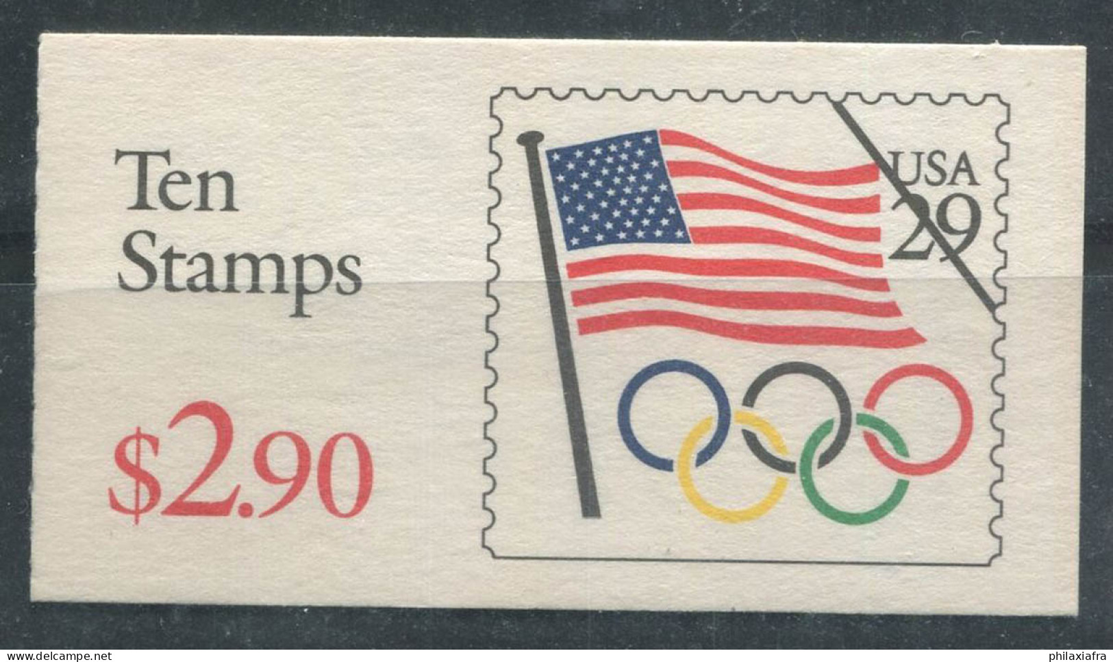 ÉTATS-UNIS 1991 Mi. 2129 Carnet 100% Neuf ** Drapeau, Anneaux Olympiques - 1981-...