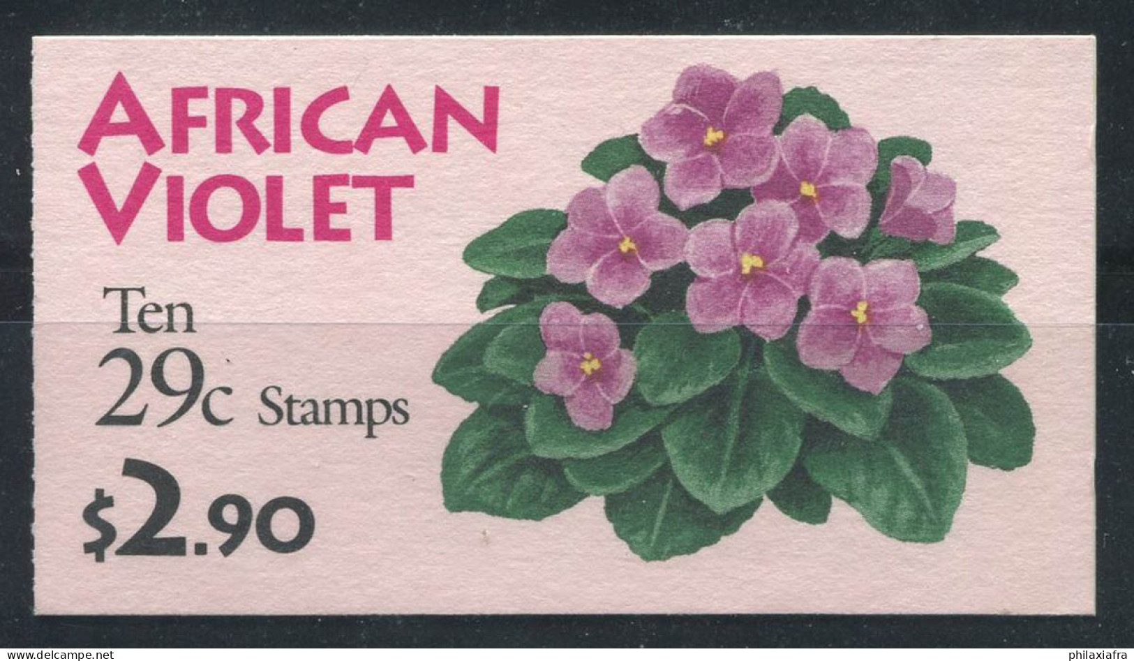 ÉTATS-UNIS 1993 Mi. 2404 Carnet 100% Neuf ** Fleurs, Violette Africaine - 1981-...