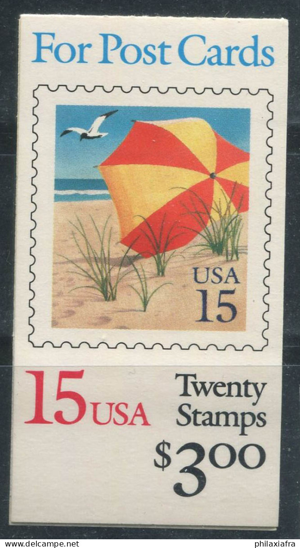 ÉTATS-UNIS 1990 Mi. 2076 Carnet 100% Neuf ** Parasol,Plage,15 (C)... - 1981-...