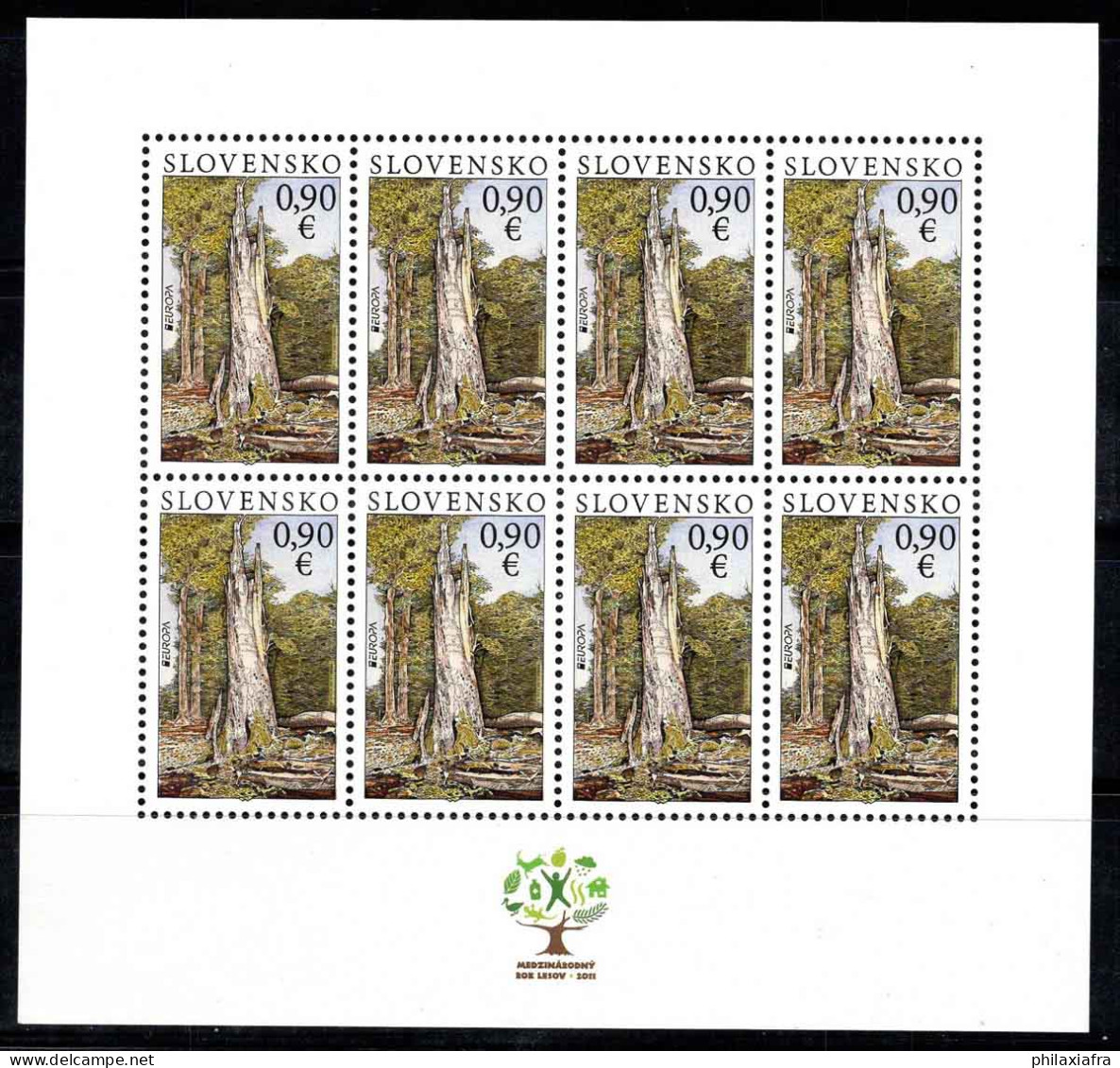 Slovaquie 2011 Mi. 661 Mini Feuille 100% Neuf ** La Forêt - Blocks & Sheetlets