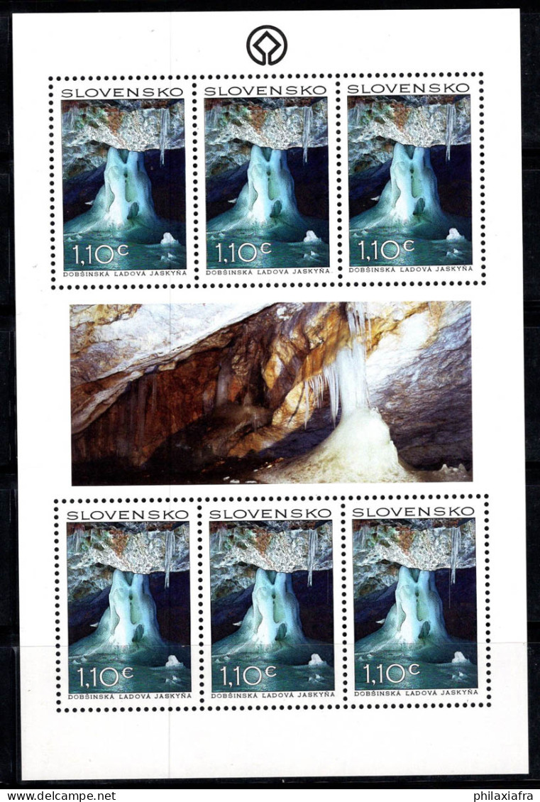 Slovaquie 2011 Mi. 659 Mini Feuille 100% Neuf ** Grotte De Glace - Blocks & Sheetlets