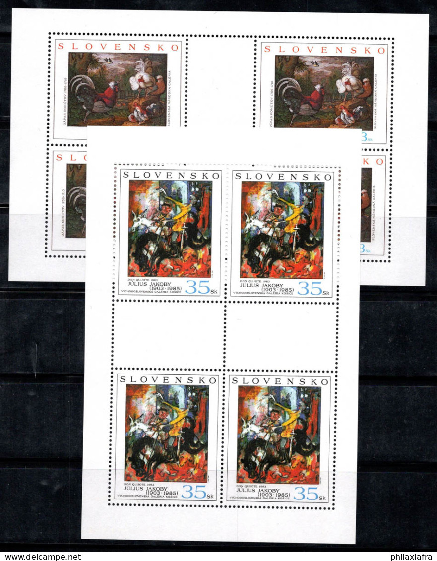 Slovaquie 2004 Mi. 494-95 Mini Feuille 100% Neuf ** Peintures, Don Quichotte... - Blokken & Velletjes