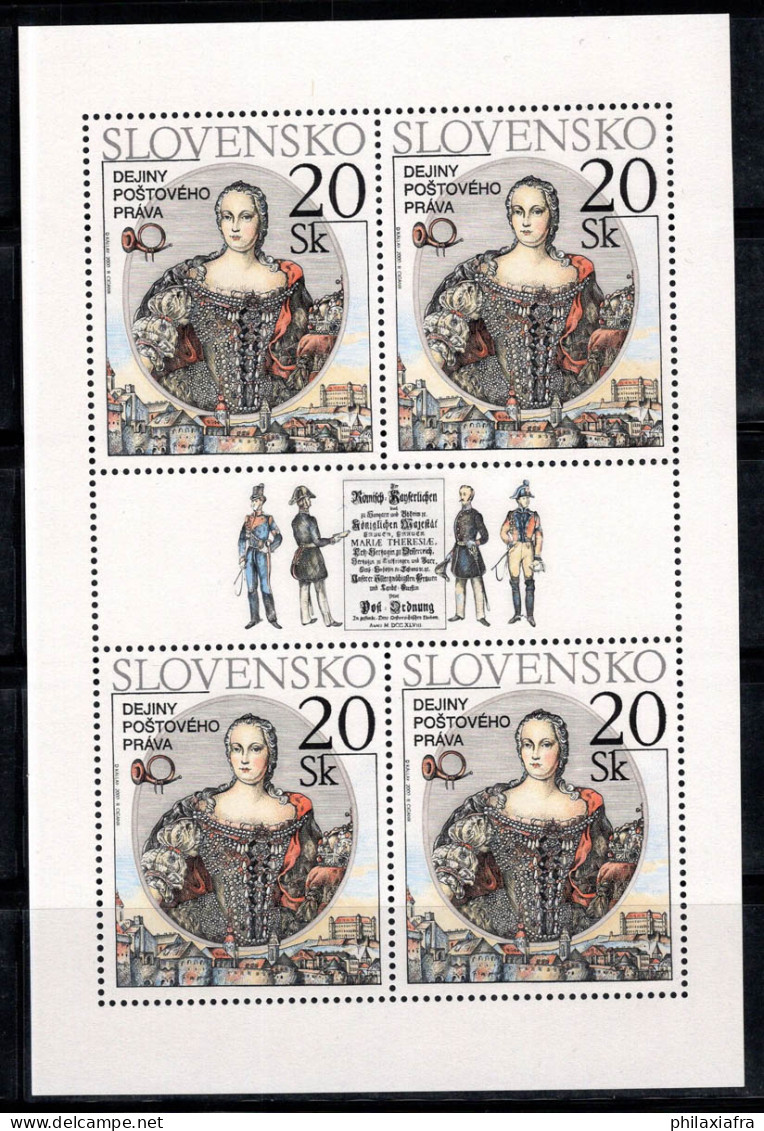Slovaquie 2000 Mi. 384 Mini Feuille 100% Neuf ** L'impératrice Marie-Thérèse - Blocks & Sheetlets