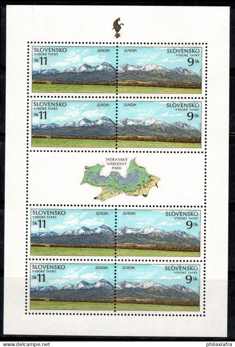 Slovaquie 1999 Mi. 337-38 Mini Feuille 100% Neuf ** Parc National Des Hautes Tatras - Blokken & Velletjes