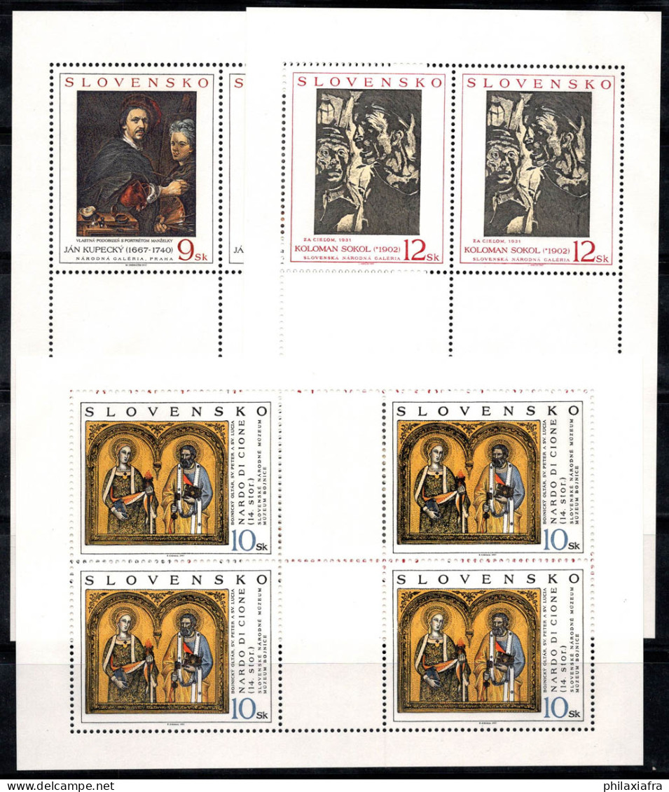 Slovaquie 1997 Mi. 292-94 Mini Feuille 100% Neuf ** Oeuvre - Blokken & Velletjes