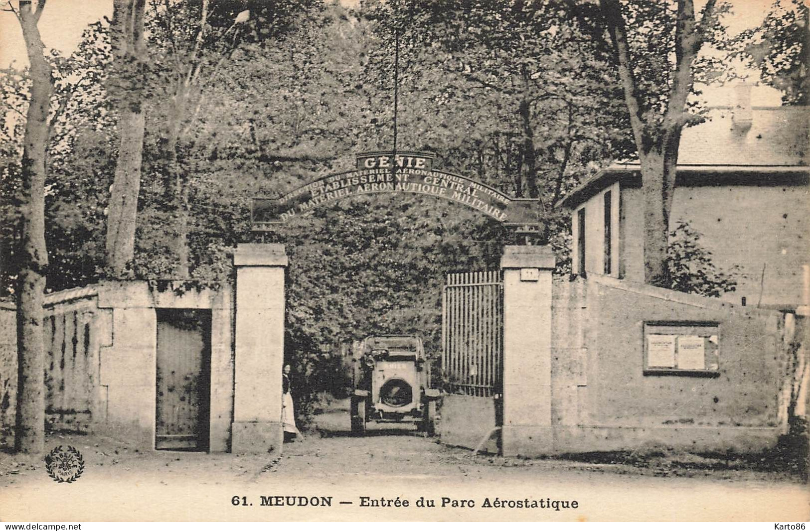 Meudon * Entrée Du Parc Aérostatique * Régiment Génie Militaire * Militaria - Meudon
