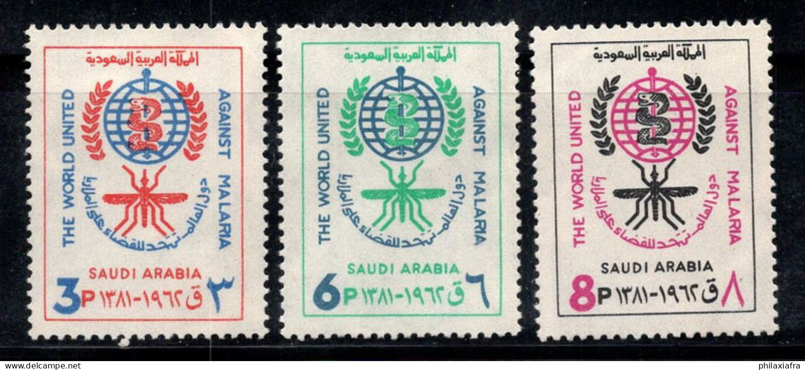 Arabie Saoudite 1962 Mi. 127-29 A Neuf ** 100% Le Paludisme, Emblème De L'OMS - Saudi Arabia