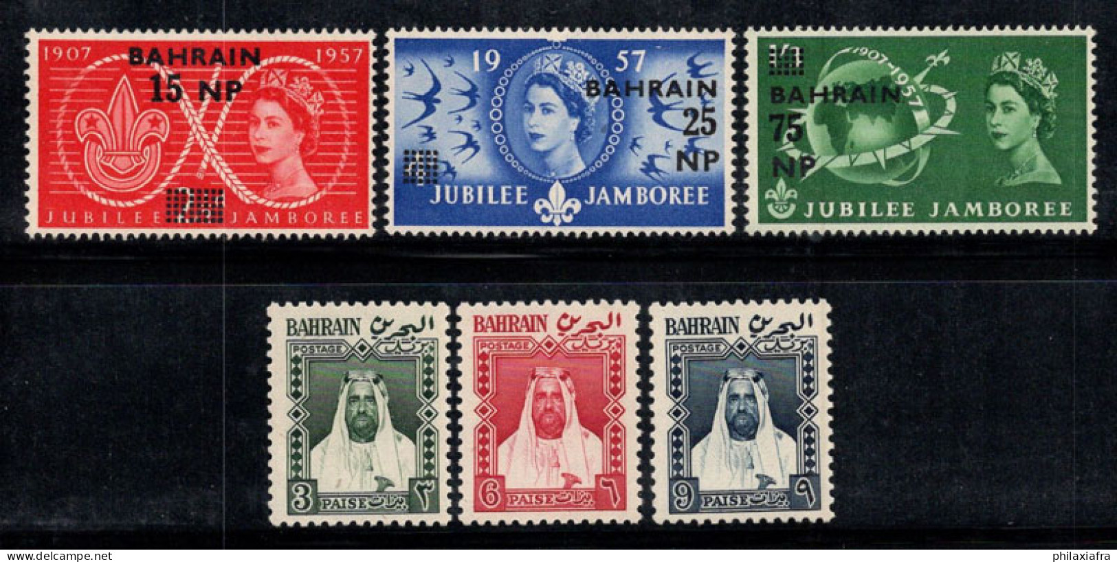 Bahreïn 1957 Mi. 115-20 Neuf ** 100% Mouvement Des Boy Scouts, L'Emir... - Bahrain (1965-...)