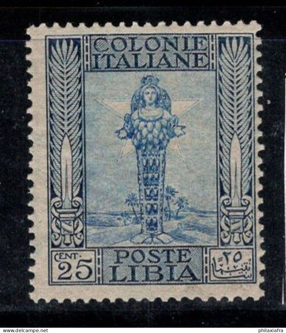 Libye Italienne 1921 Sass. 26 Neuf ** 100% 25 Cents, Série Picturale, Diane Éphésine - Libye