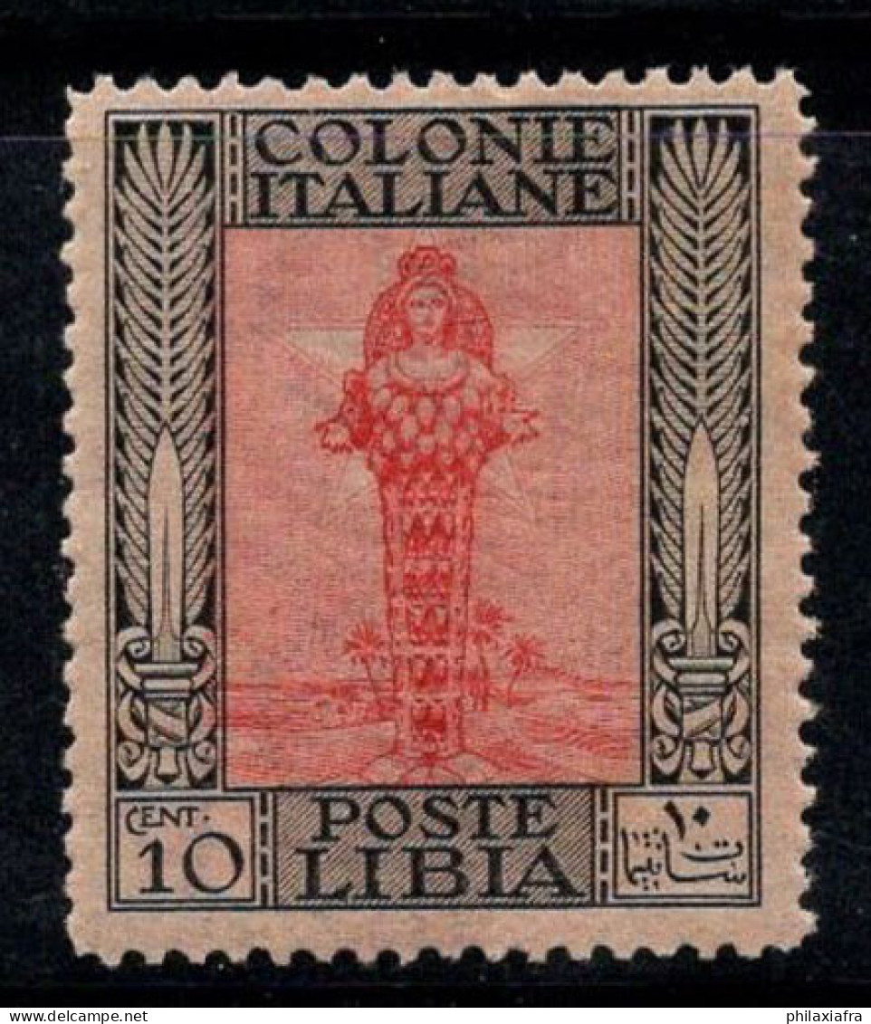 Libye Italienne 1921 Sass. 24 Neuf ** 80% 10 Cents, Série Picturale, Diane Éphésine - Libyen