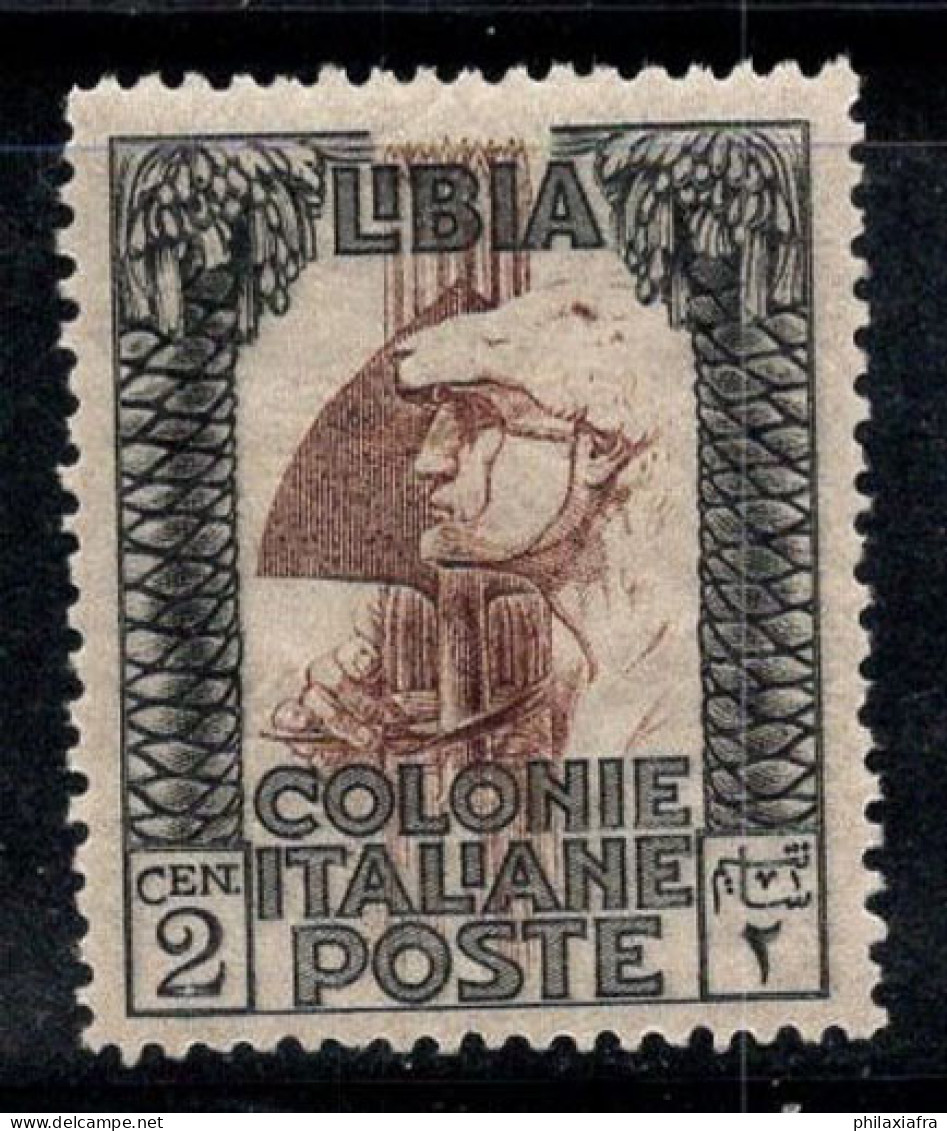 Libye Italienne 1921 Sass. 22 Neuf ** 100% 2 Cents, Série Picturale, Légionnaire - Libya
