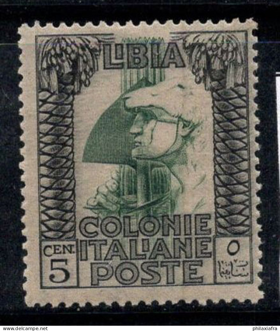 Libye Italienne 1921 Sass. 23 Neuf ** 100% 5 Cents, Série Picturale, Légionnaire - Libyen