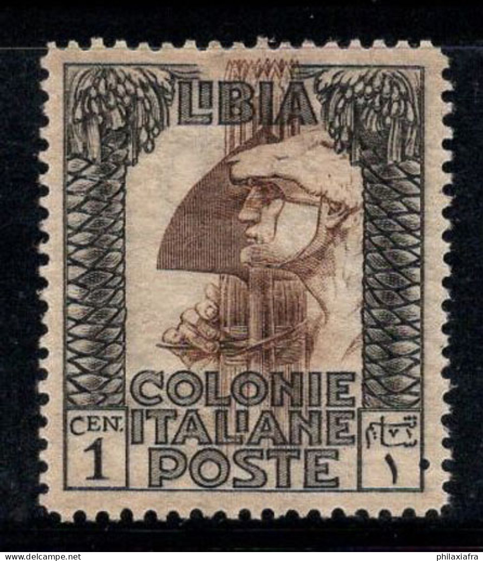 Libye Italienne 1921 Sass. 21 Neuf ** 60% 1 Cent, Série Picturale, Légionnaire - Libya
