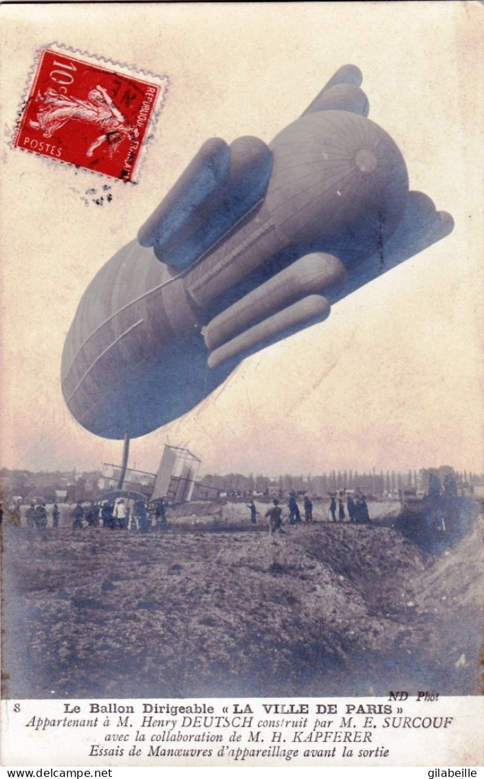 Aviation -  Le Ballon Dirigeable " La Ville De Paris " - Zeppeline