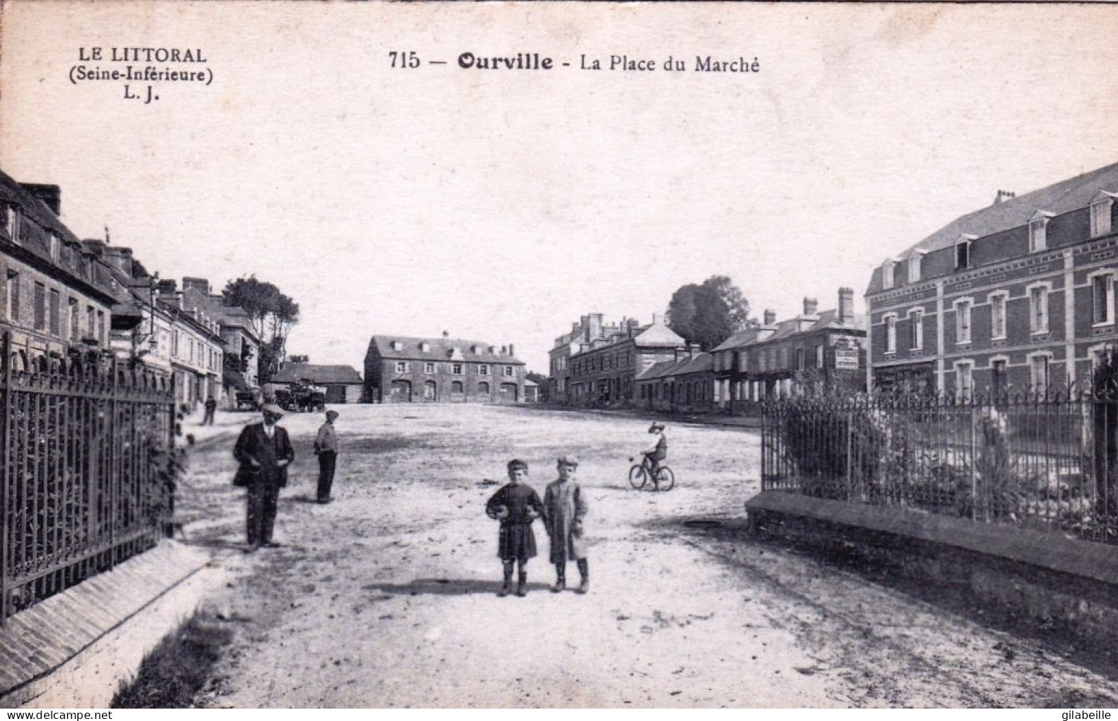 76 - Seine Maritime -  OURVILLE - La Place Du Marché - Other & Unclassified