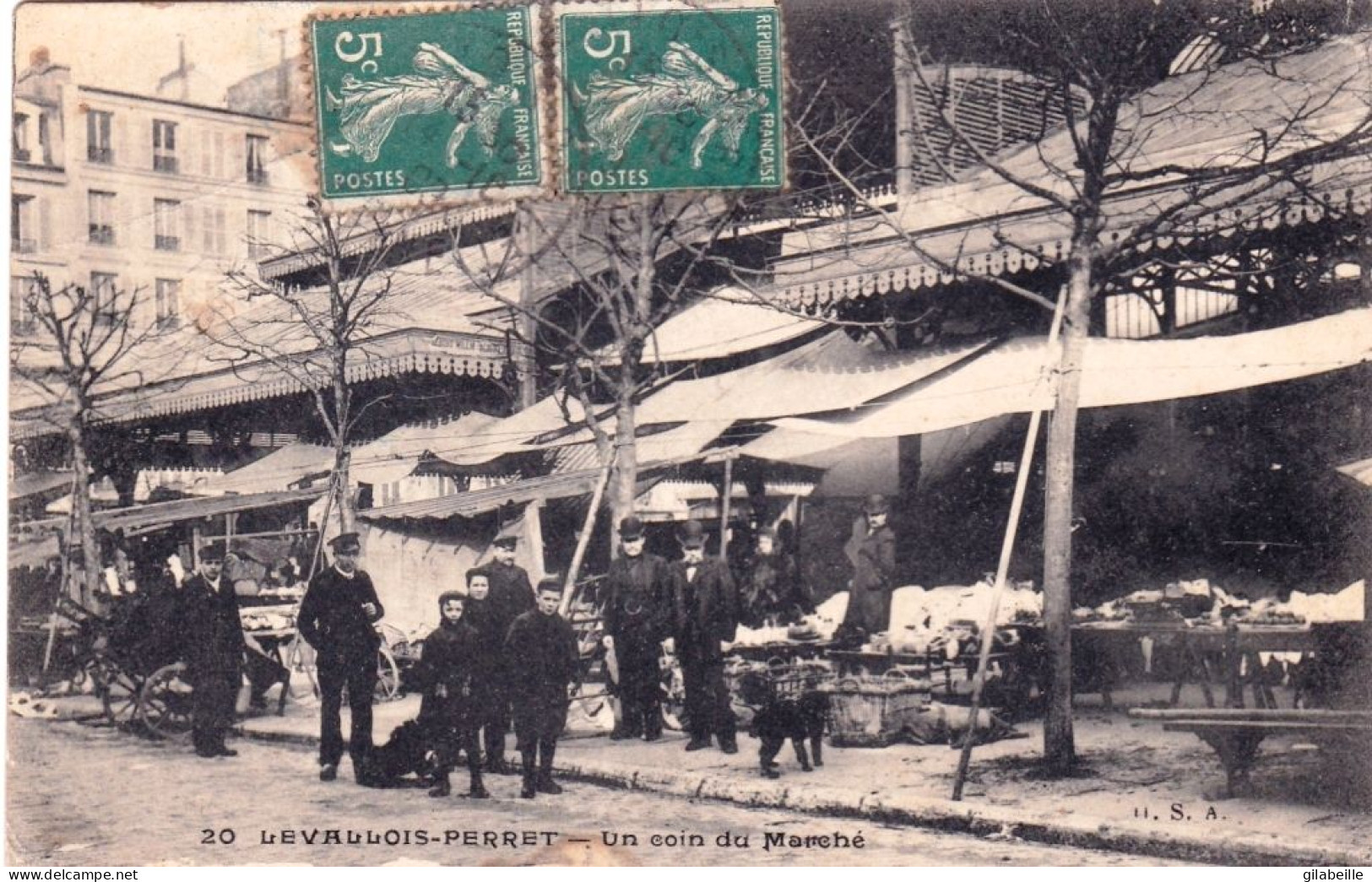 92 - LEVALLOIS PERRET - Un Coin Du Marché - Levallois Perret