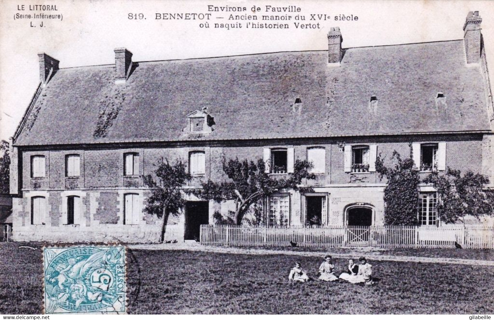 76 - Seine Maritime - BENNETOT ( Environs De Fauville  ) - Ancien Manoir Ou Naquitl Historien Vertot  - Sonstige & Ohne Zuordnung