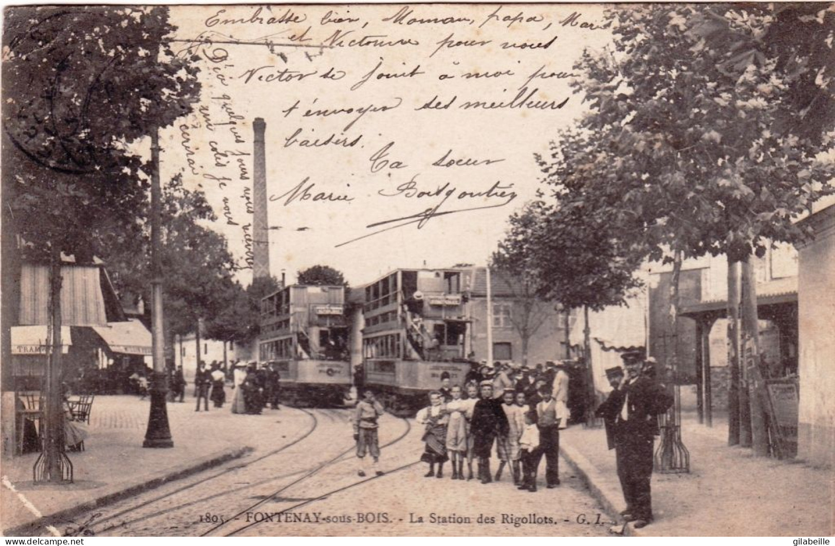 94 -  FONTENAY Sous BOIS - La Station Des Rigollots - Tramways - Fontenay Sous Bois