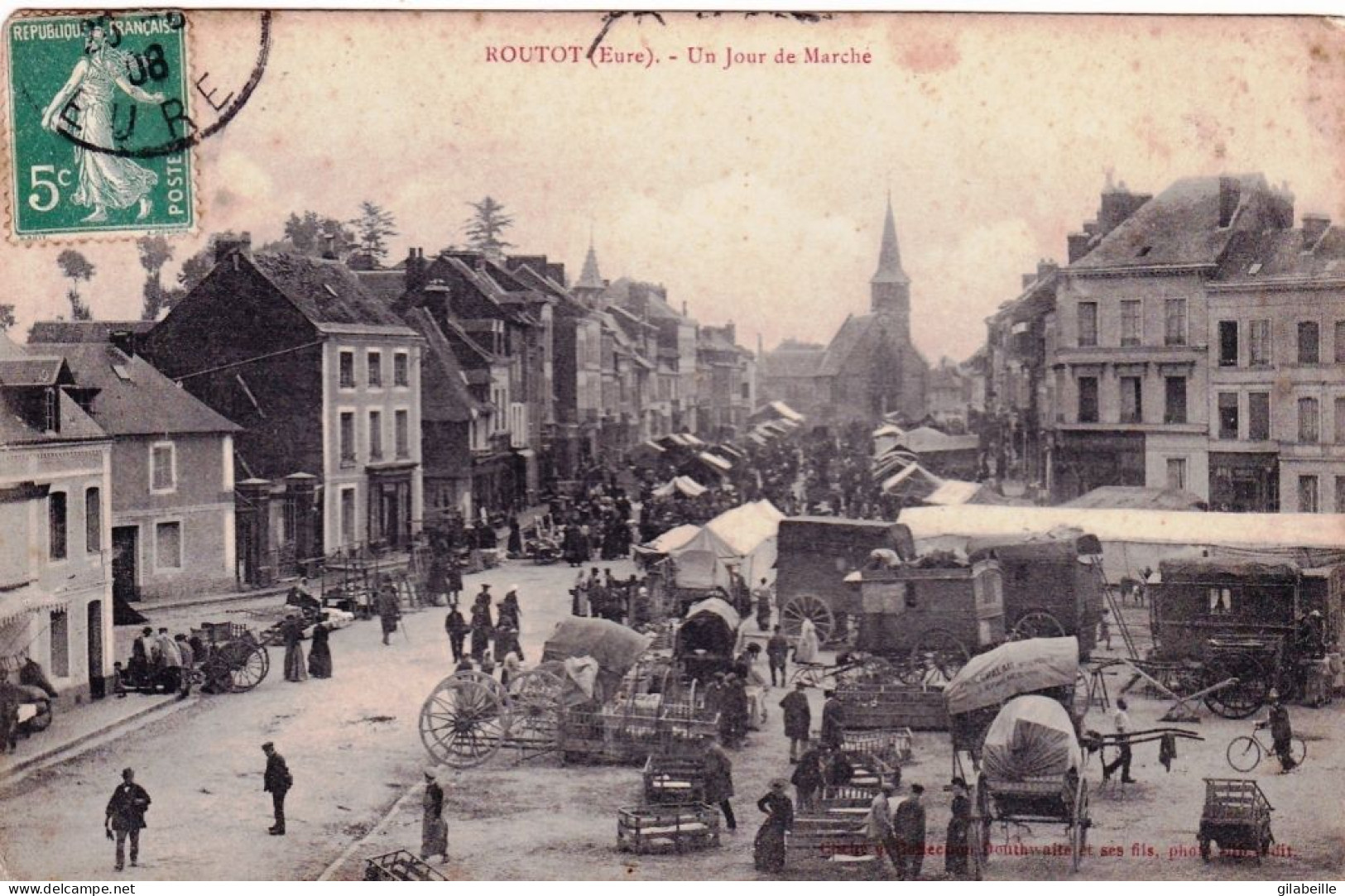 27 - Eure -  ROUTOT - Un Jour De Marché - Routot