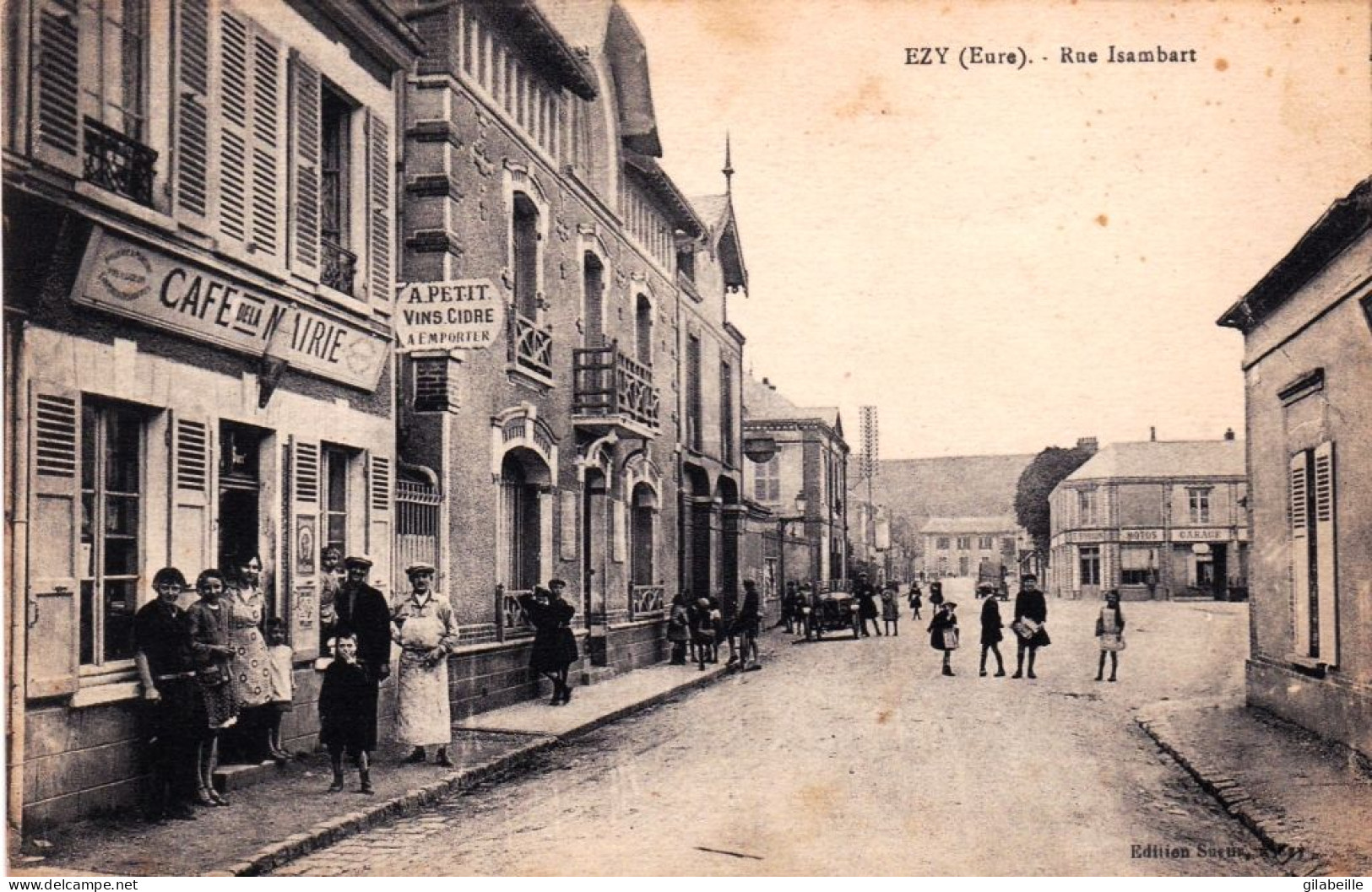 27 - Eure -  EZY - Rue Isambart - Café- Tabac De La Mairie - Rare - Altri & Non Classificati