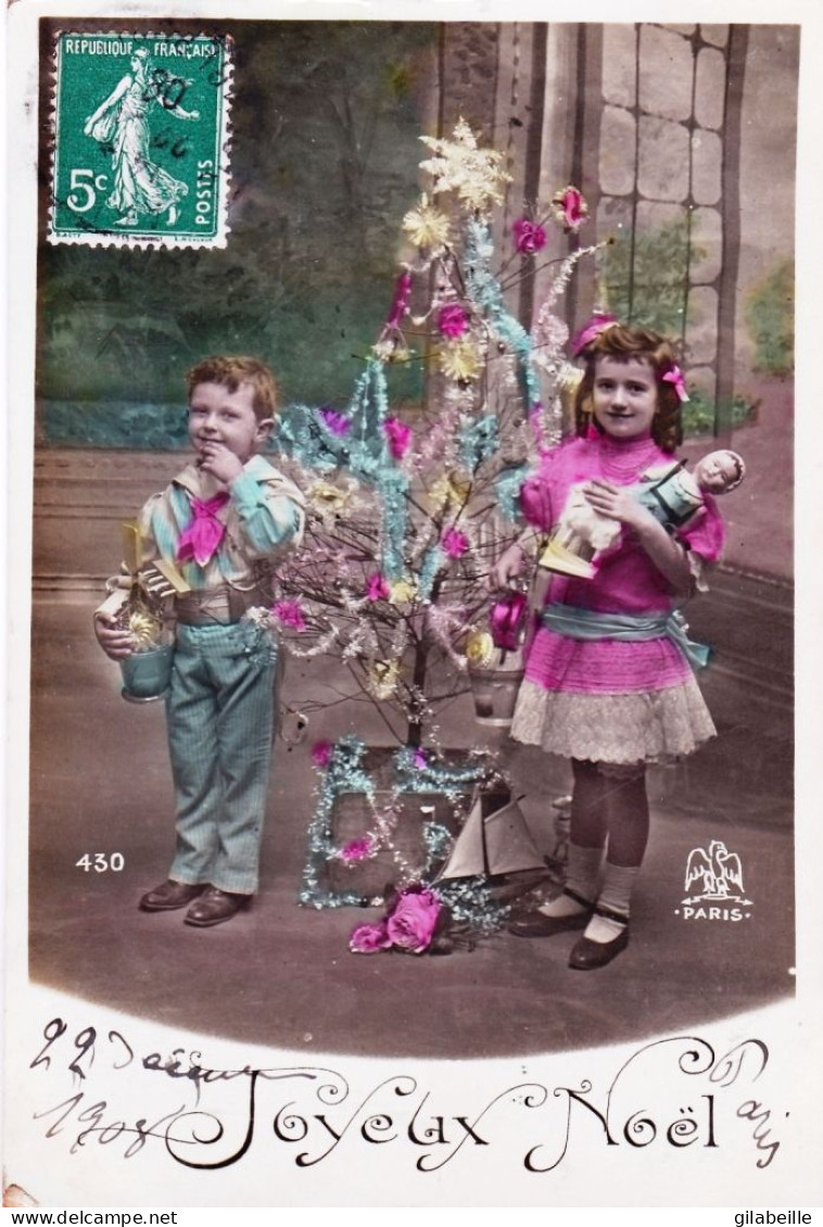 Carte Fantaisie -  JOYEUX NOEL  - Boy - Little Girl -  Junge - Autres & Non Classés