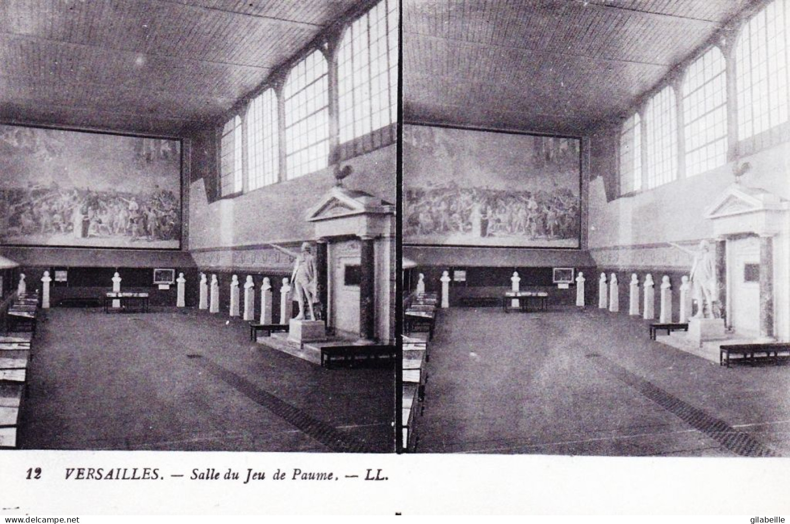78 - VERSAILLES - Le Chateau -  Salle Du Jeu De Paume  - Carte Stereoscopique - Versailles (Kasteel)