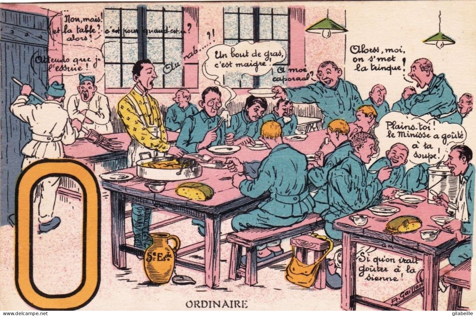 Militaria - Humour Militaite -  0 - ORDINAIRE A La Cantine - Humorísticas