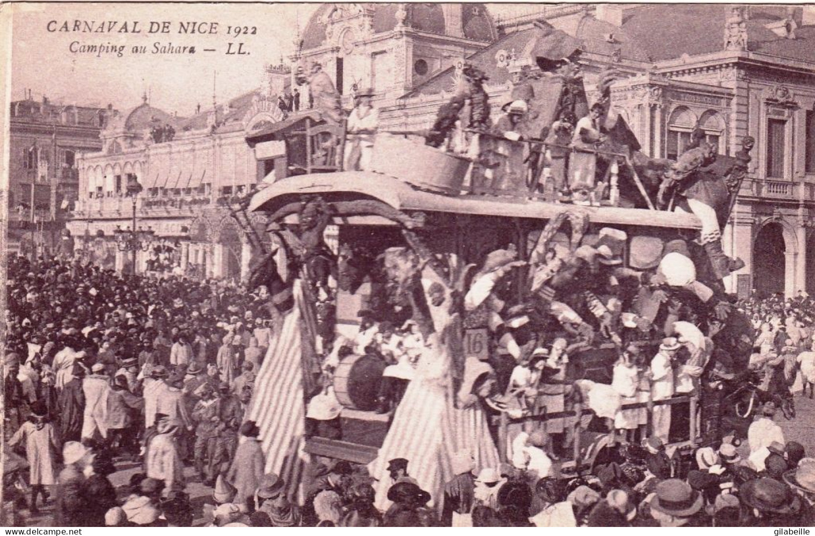 06 -  Carnaval De NICE 1922 - Camping Au Sahara - Carnaval