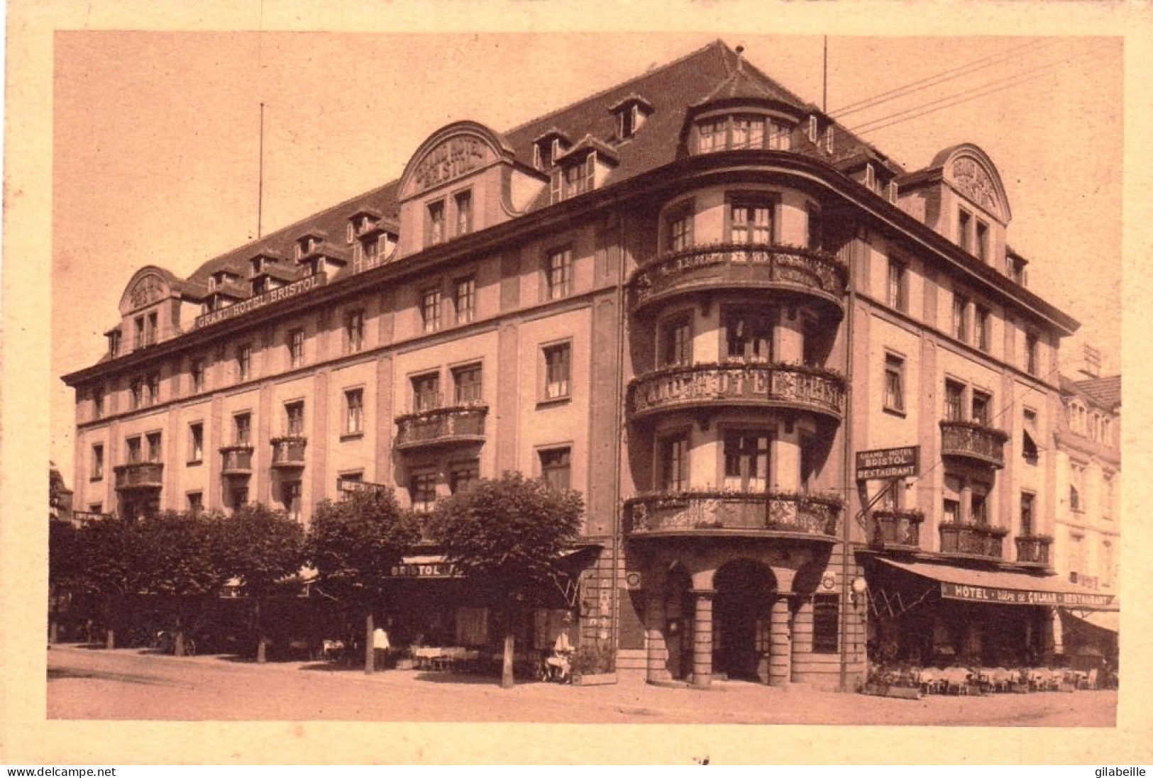 68 -  COLMAR - Grand Hotel Restaurant " Bristol " - En Face De La Gare - Colmar