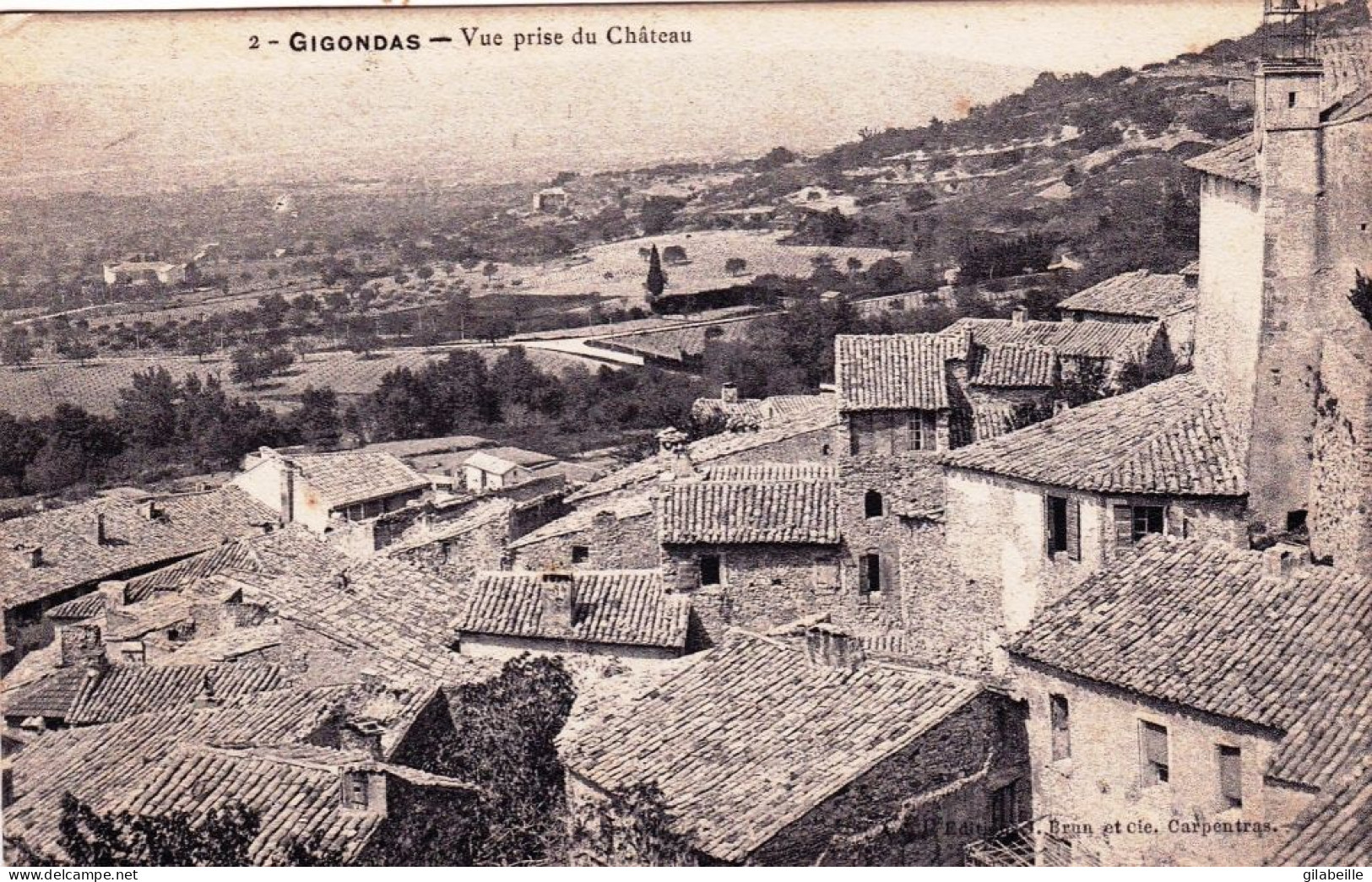 84 - Vaucluse -  GIGONDAS - Vue Prise Du Chateau - Andere & Zonder Classificatie