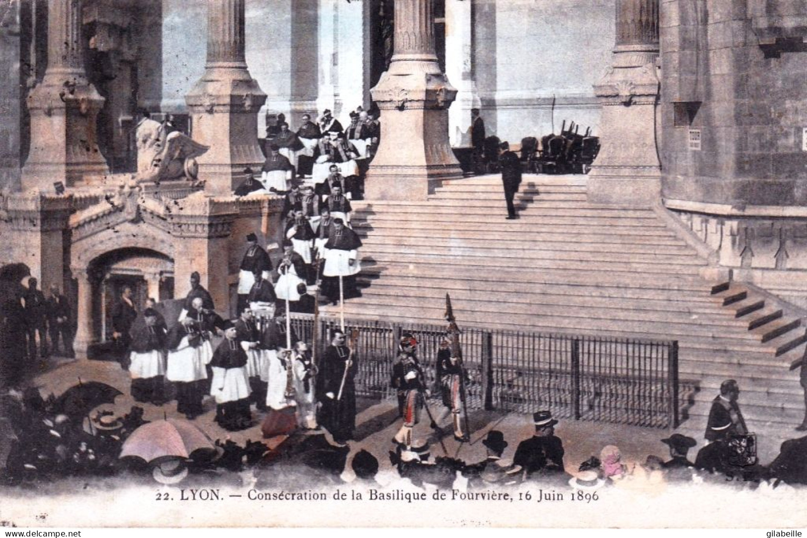 69 -  LYON - Consecration De La Basilique De Fourviere - 16 Juin 1896 - Autres & Non Classés