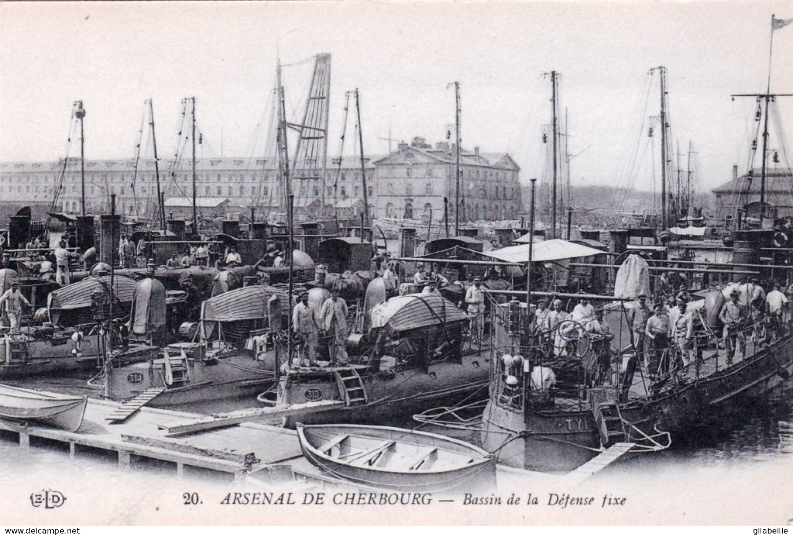 50 - Manche -  Arsenal De CHERBOURG - Bassin De La Defense Fixe - Cherbourg
