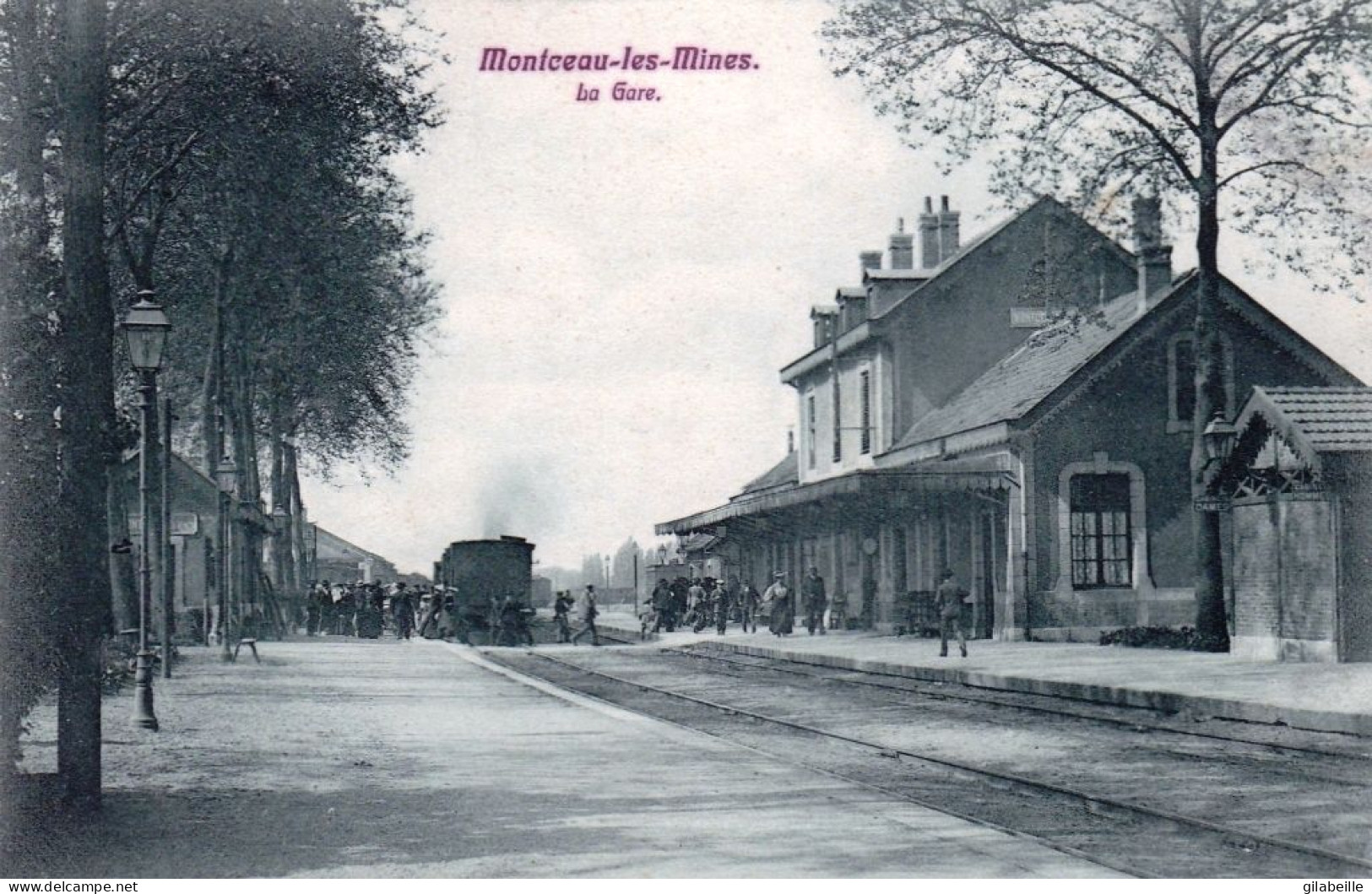 71 - Saone Et Loire -  MONTCEAU Les MINES - La Gare - Montceau Les Mines