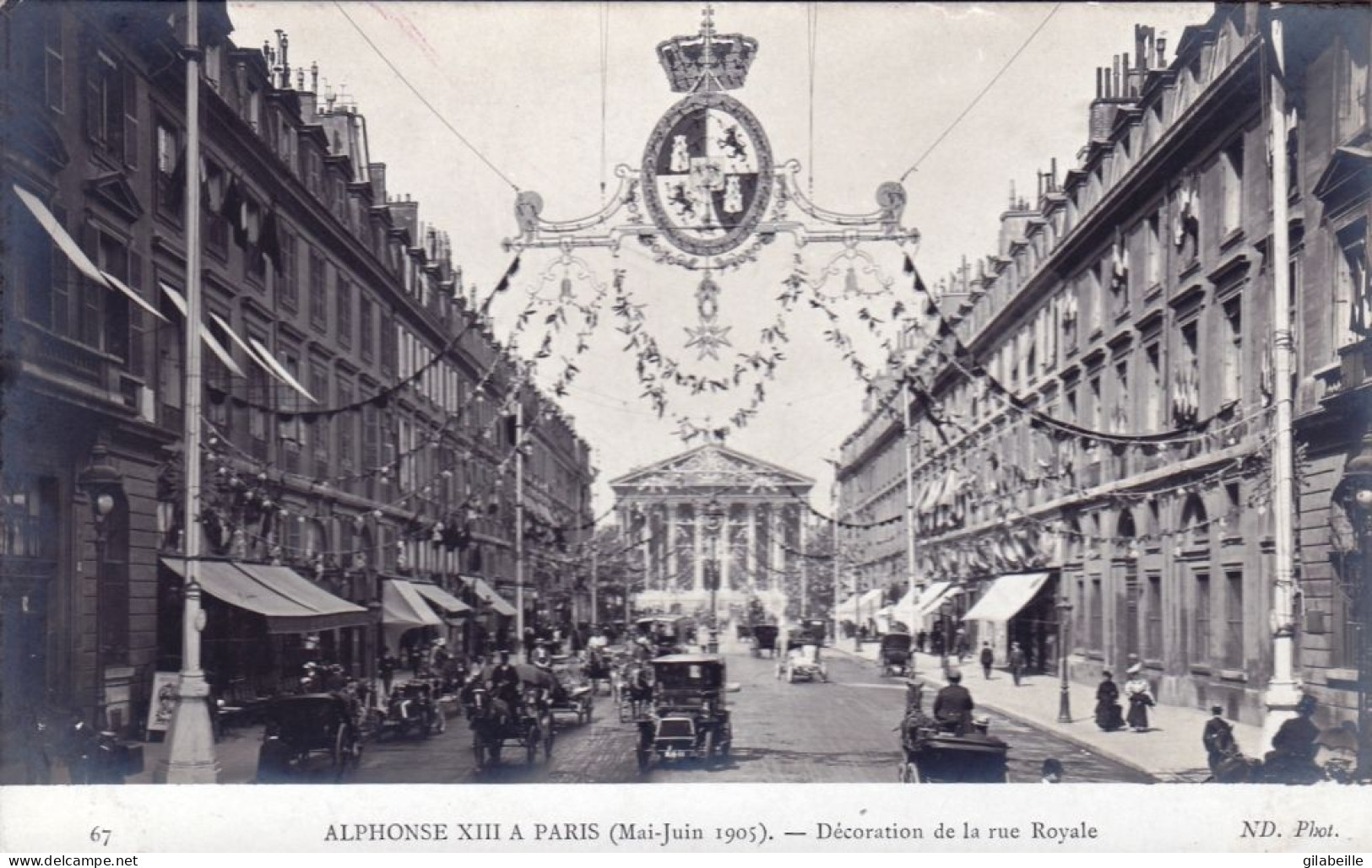 75 - PARIS  08 - Alphonse XIII A Paris - Decoration De La Rue Royale - Paris (08)