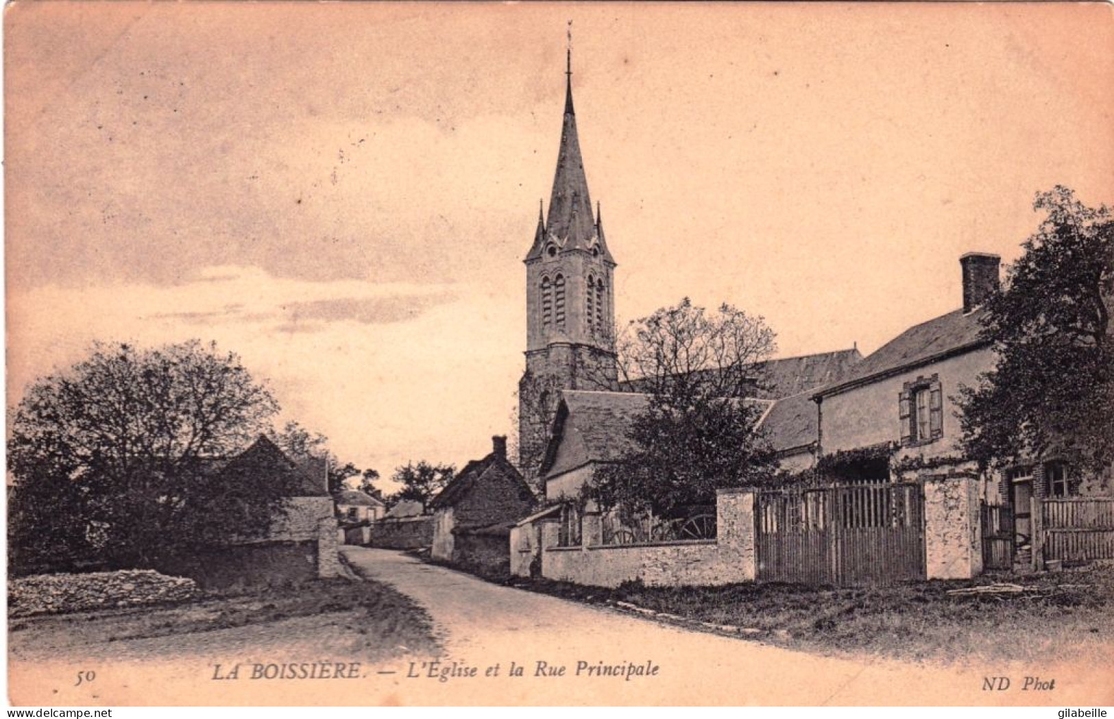 78 - Yvelines -  LA BOISSIERE ECOLE - L église Et La Rue Principale - Andere & Zonder Classificatie