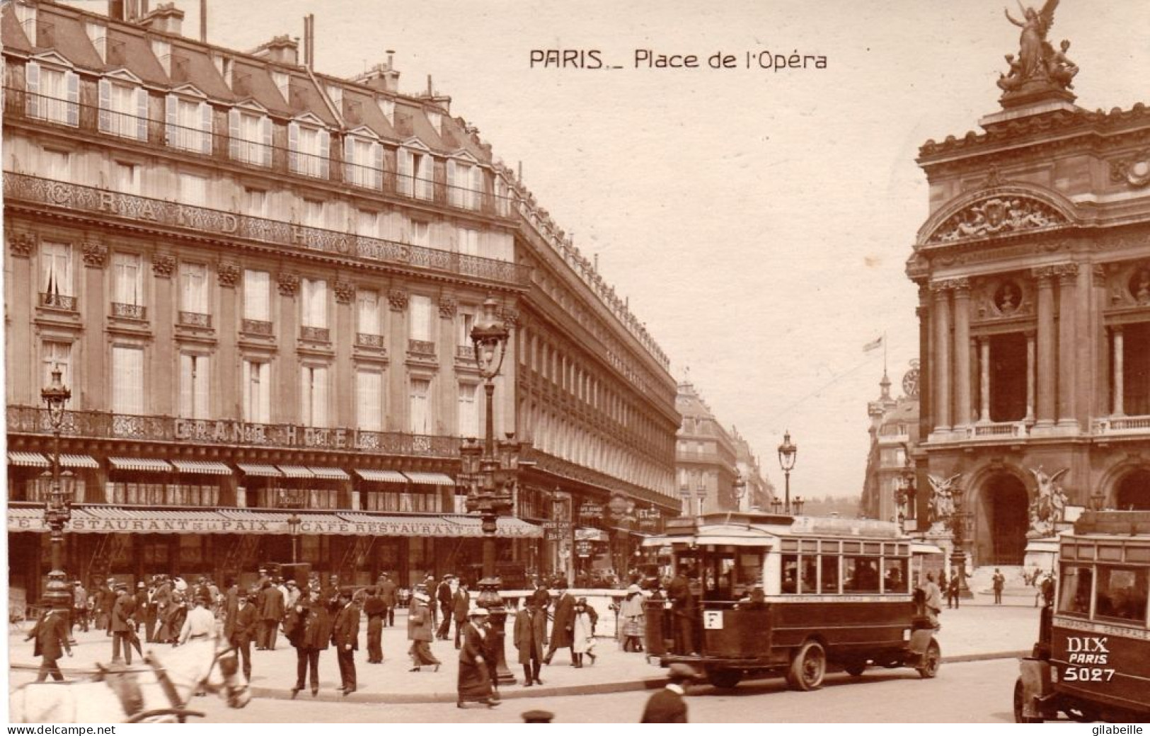 75 - PARIS 09 - Place De L Opera - Autobus - District 09