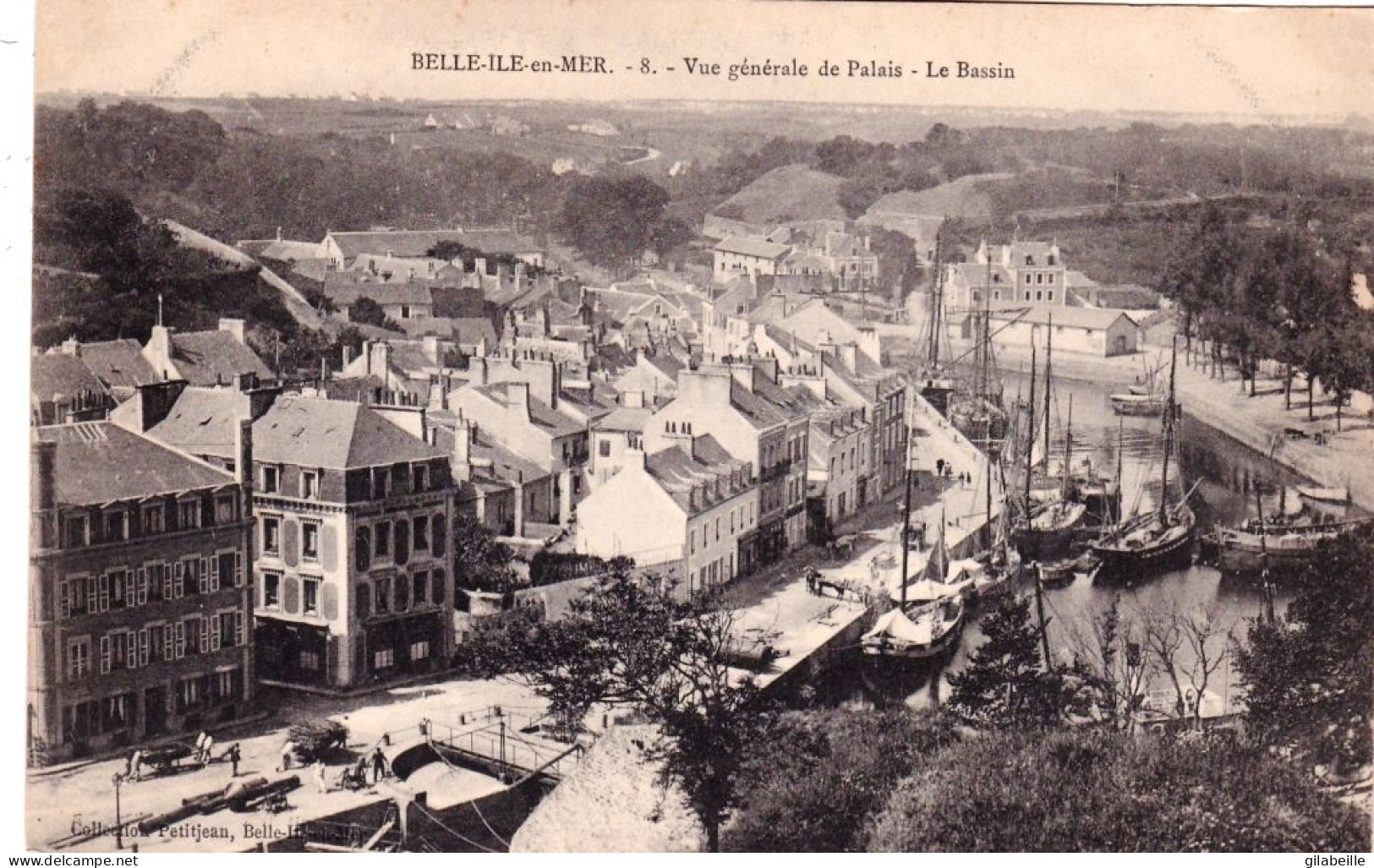 56 - Morbihan -  BELLE ILE En MER - Vue Generale De Palais - Le Bassin - Belle Ile En Mer