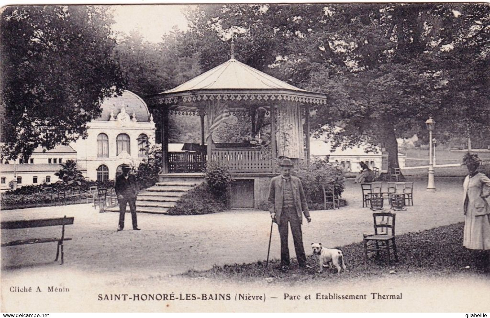 58 - Nievre -  SAINT HONORE Les BAINS -  Parc Et Etablissement Thermal - Saint-Honoré-les-Bains
