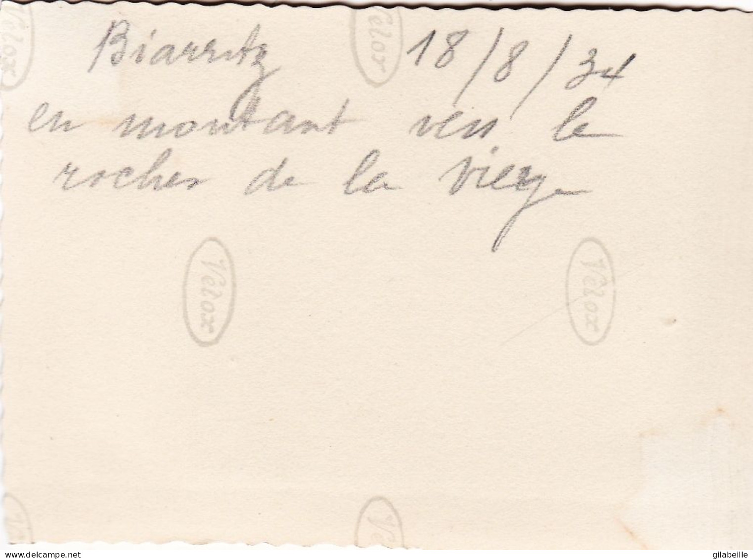 Photo 9.0 X 6.3 - BIARRITZ  (64 )  En Montant Vers Le Rocher De La Vierge   - Aout 1934 - Orte