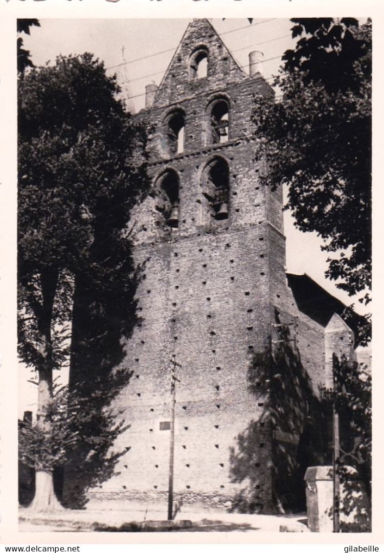 Photo 10.2 X 7.2 - GARIDECH ( 31 ) - La Vieille Eglise   - Aout 1954 - Places