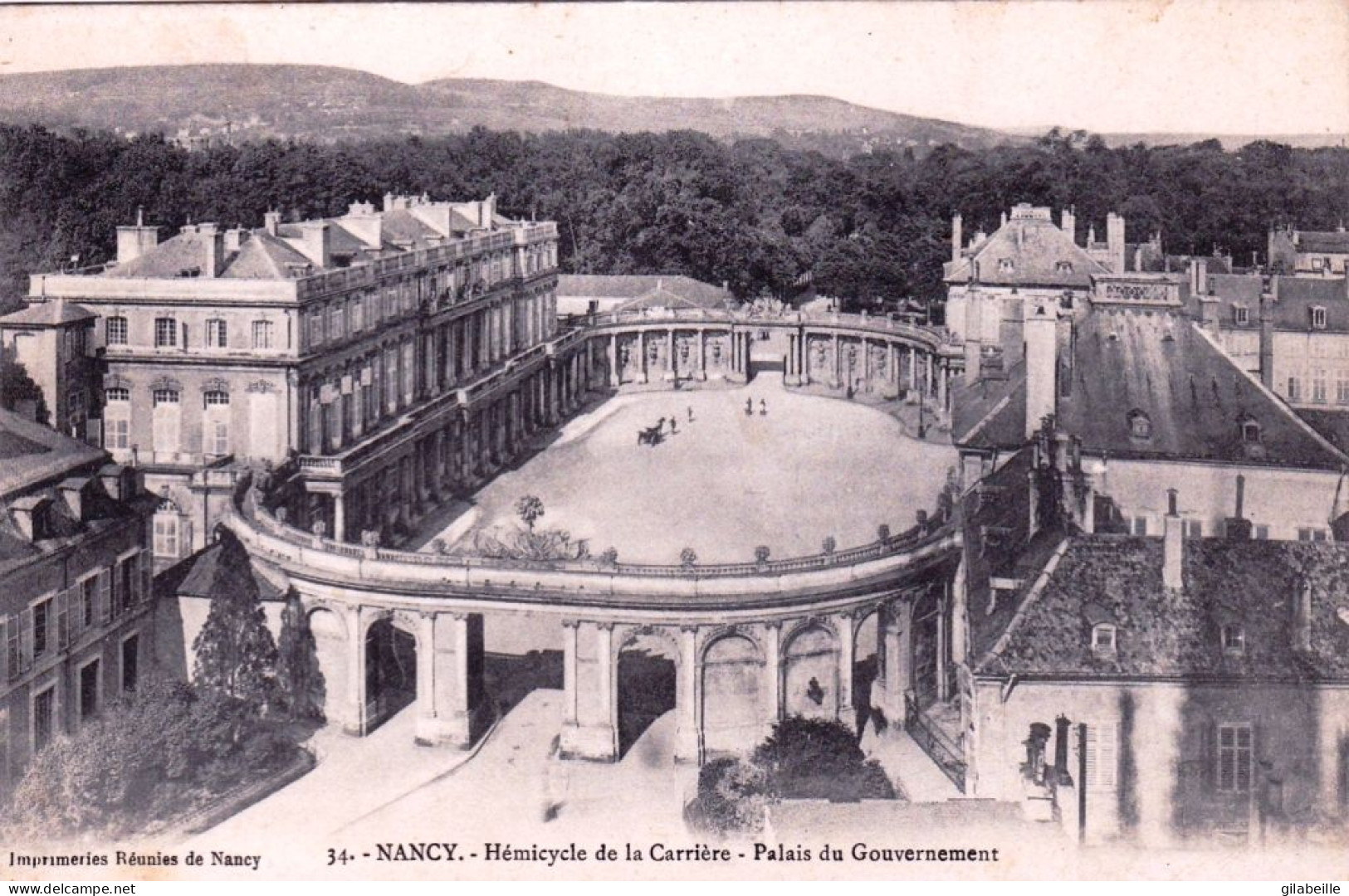 54 - Meurthe Et Moselle -  NANCY - Hemicycle De La Carriere - Palais Du Gouvernement - Nancy