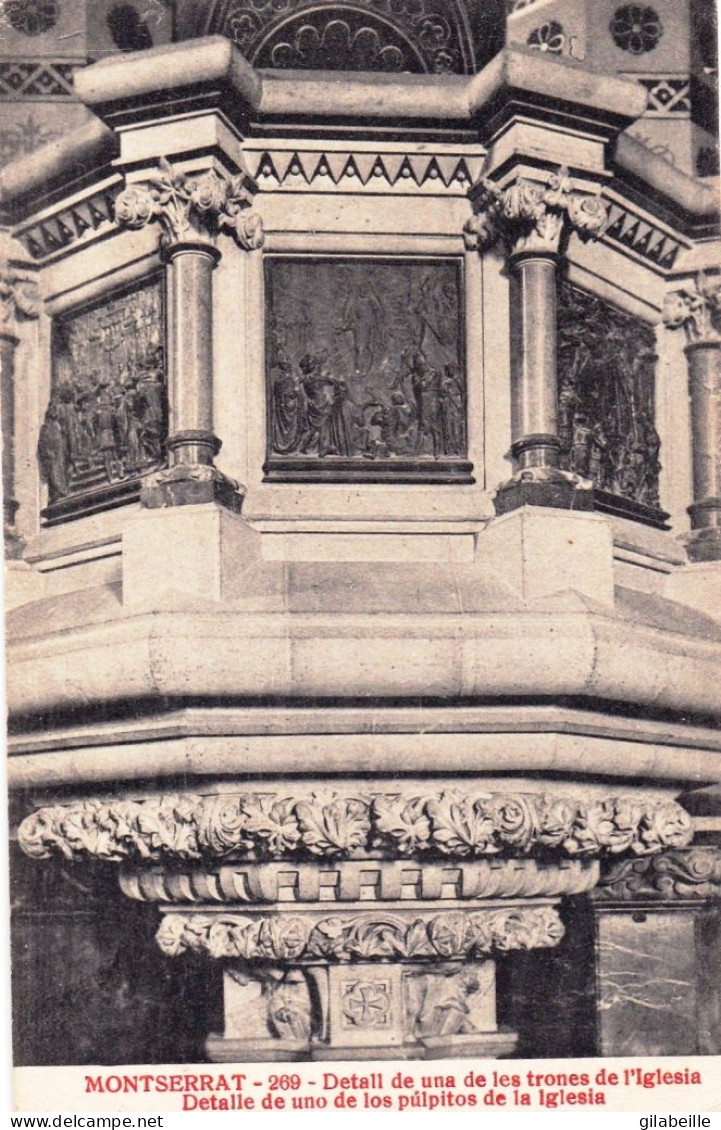 Catalunya - MONTSERRAT ( Barcelone ) - Detail De Una De Les Trones De L Iglesia - Barcelona