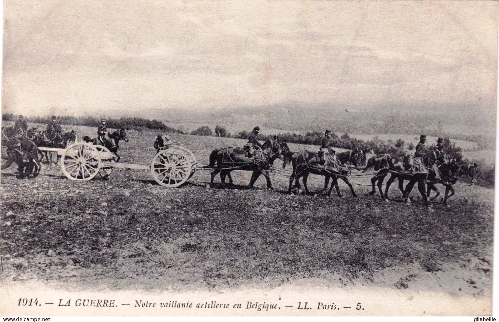 Militaria - Guerre 1914 - Notre Vaillante Artillerie En Belgique - Guerre 1914-18