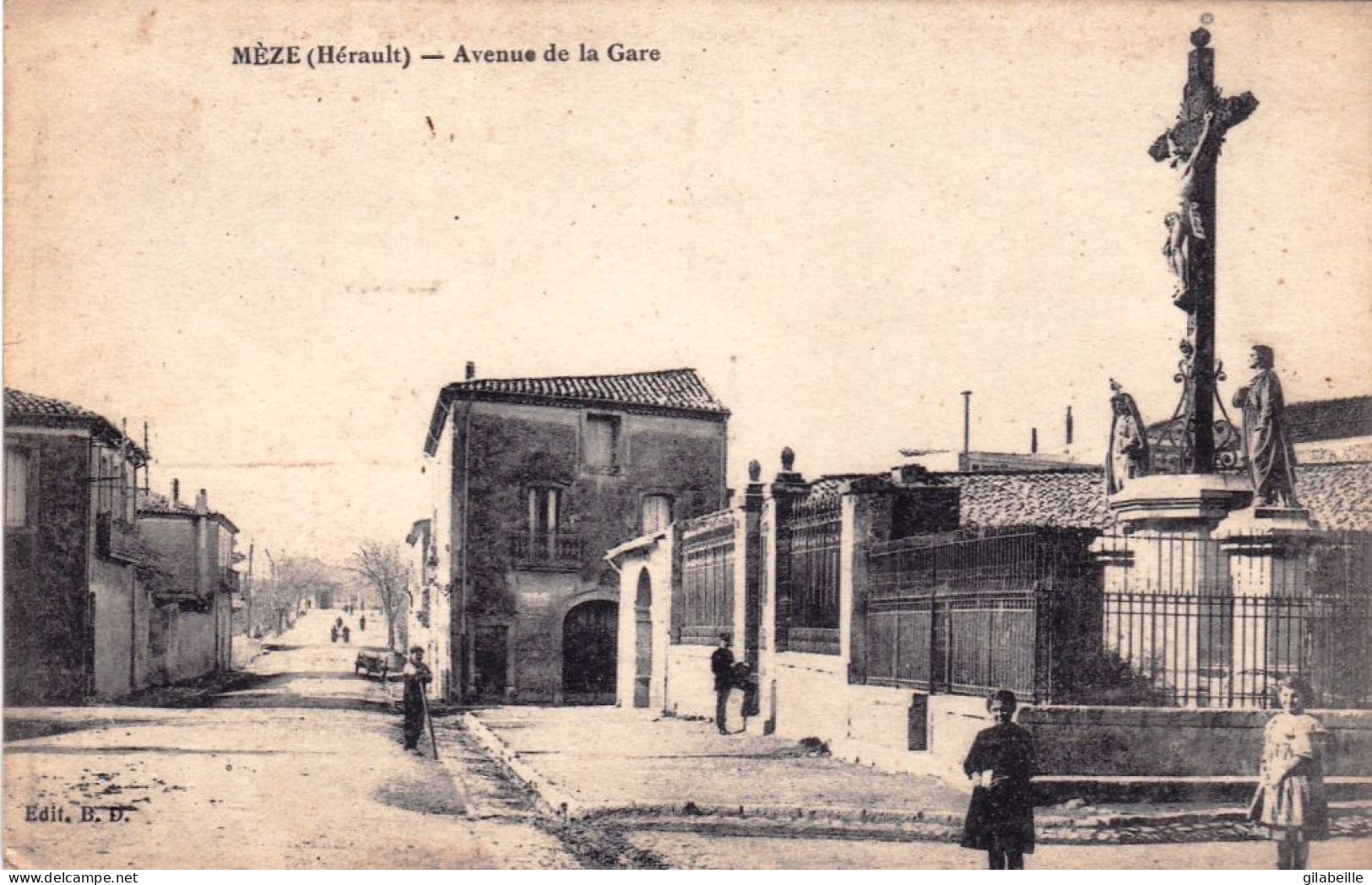 34 - Herault - MEZE - Avenue De La Gare - Calvaire - Mèze
