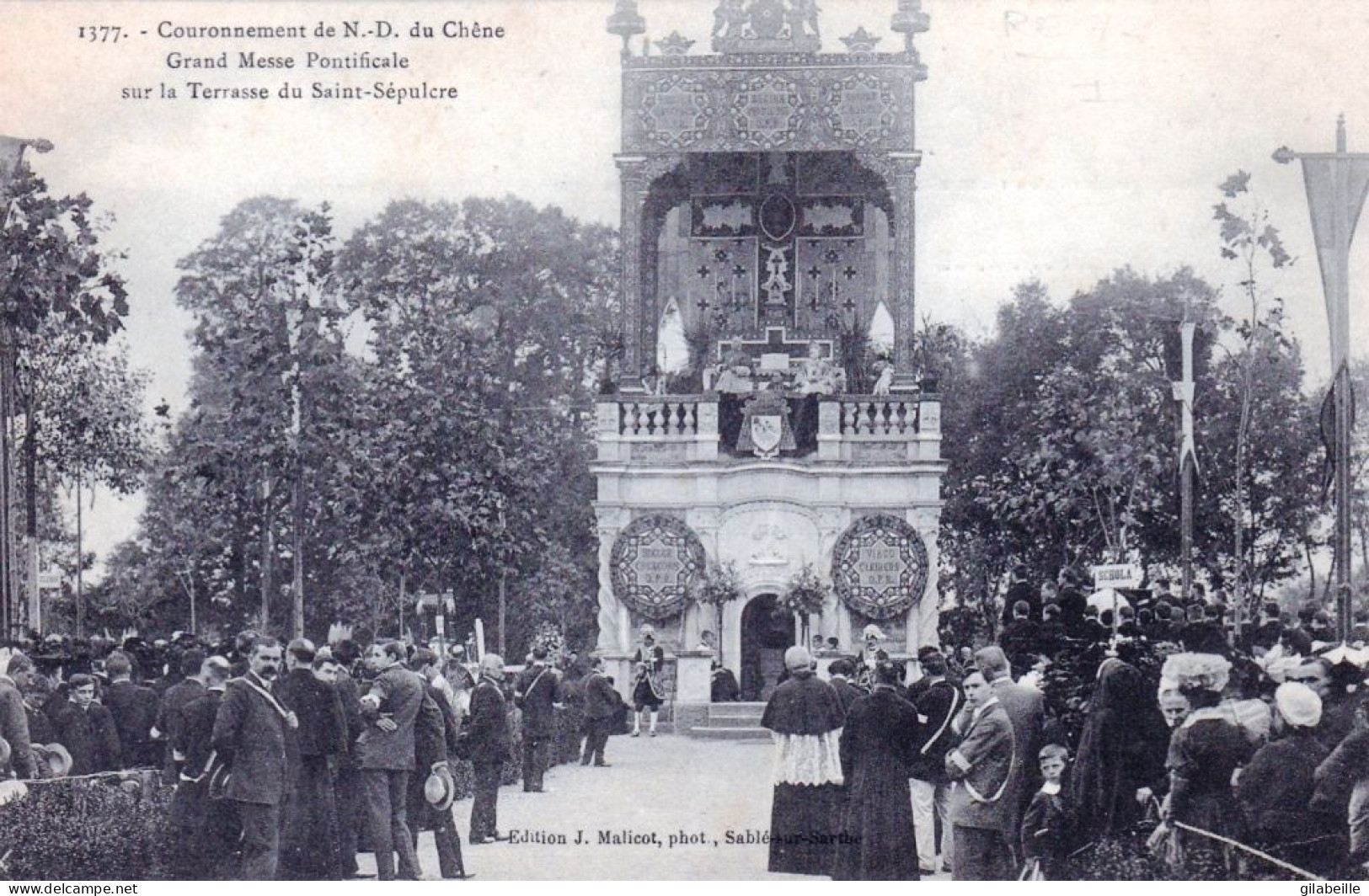 72 - Sarthe - VION - Couronnement De N D Du Chene - Grand Messe Pontificale Sur La Terrasse Du Saint Sepulcre - Sonstige & Ohne Zuordnung